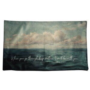 Pillow Cover 20"x12" When You Go Through Deep Waters I Will Be With Isaiah 43:2